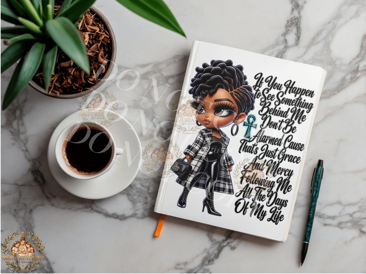 If You happen to see something behind me Journal Decal