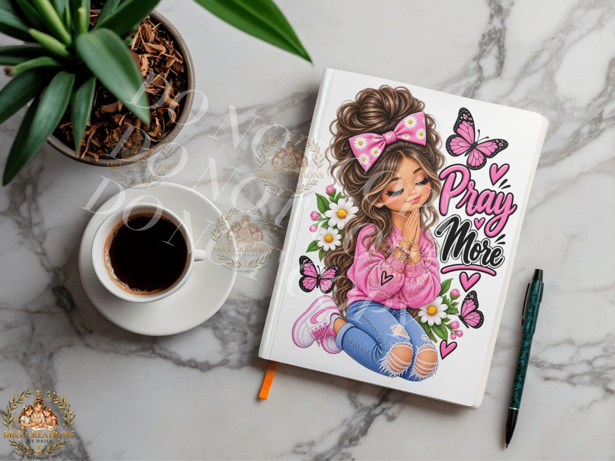 PRAY MORE KIDS Journal Decal