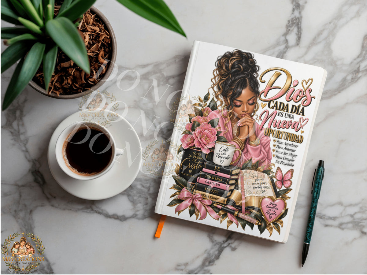 Dios Cada Dia es Una Nueva Oportunidad Journal Decal