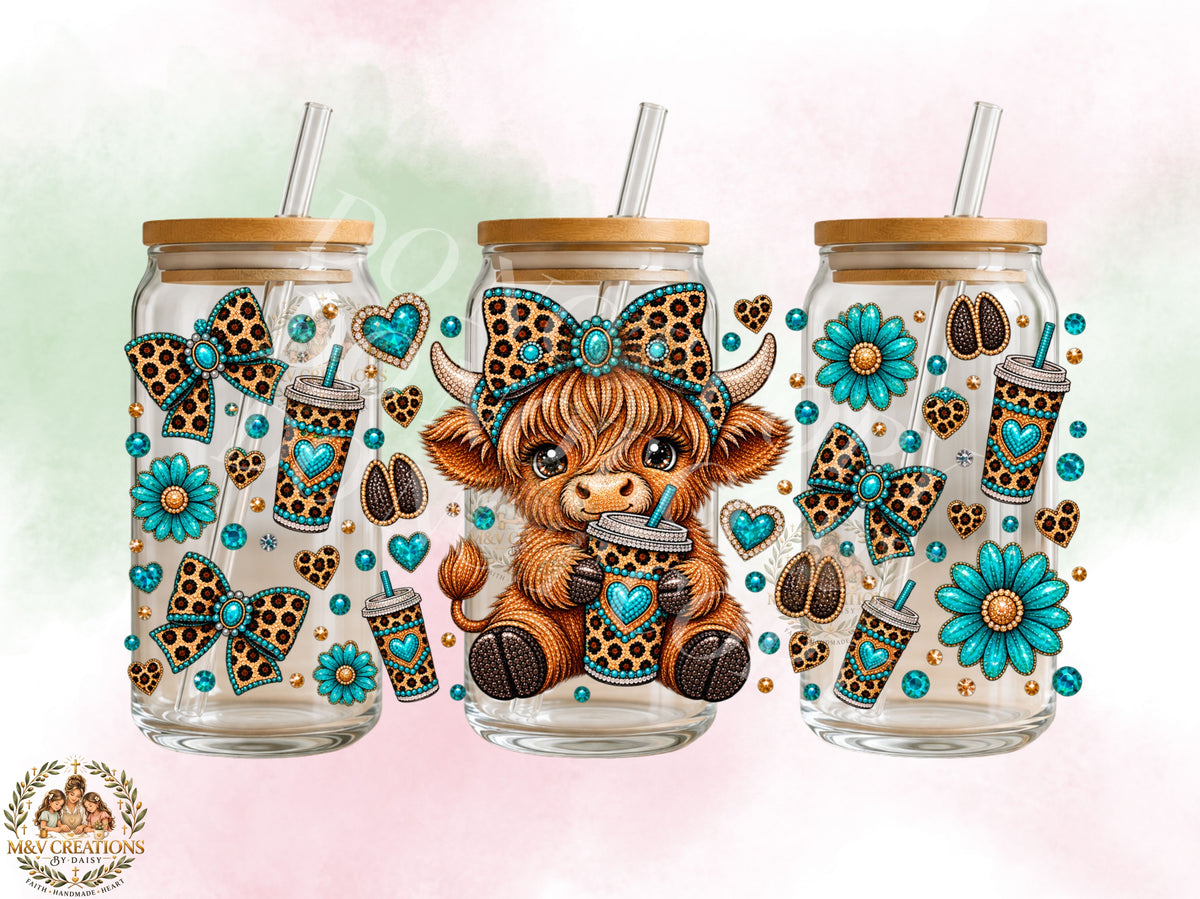 #182 Cute Cow UVDTF CUP WRAP