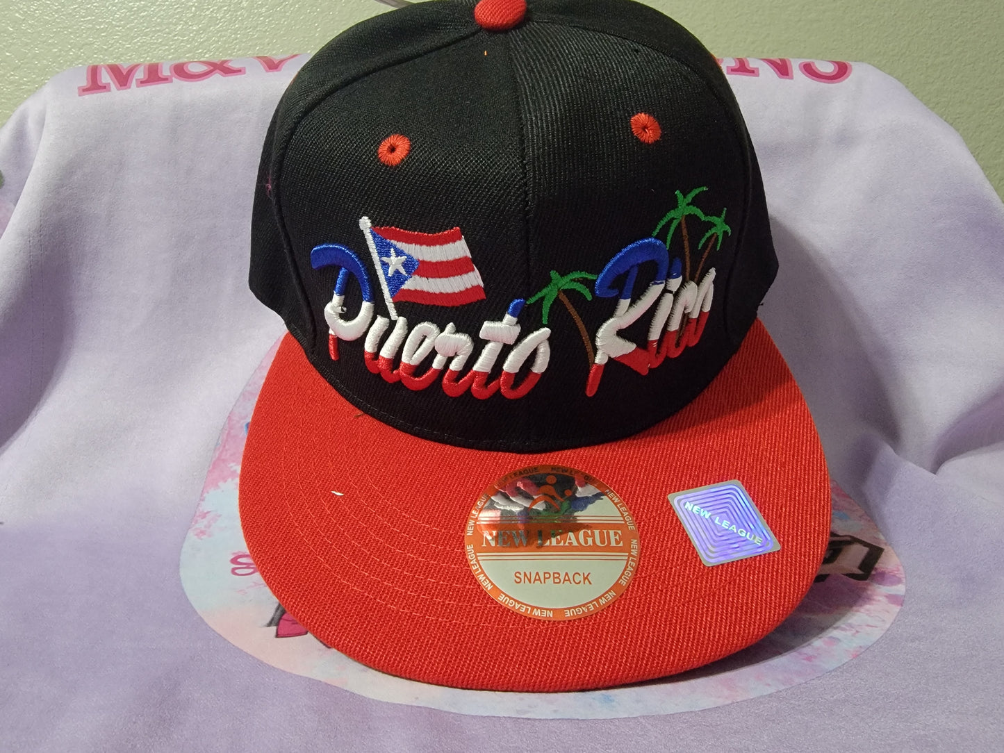 Puerto Rico Embroidered Caps