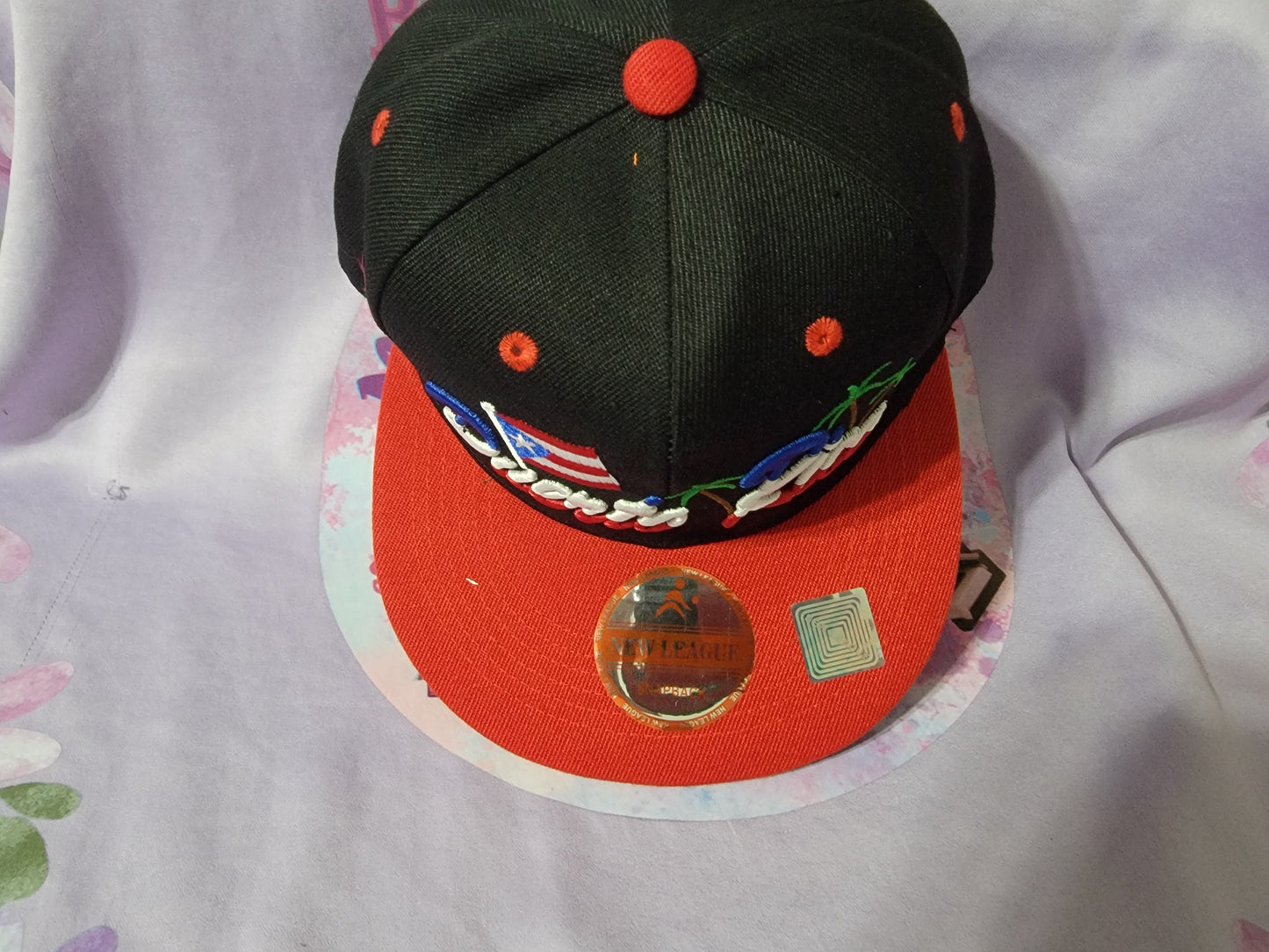 Puerto Rico Embroidered Caps
