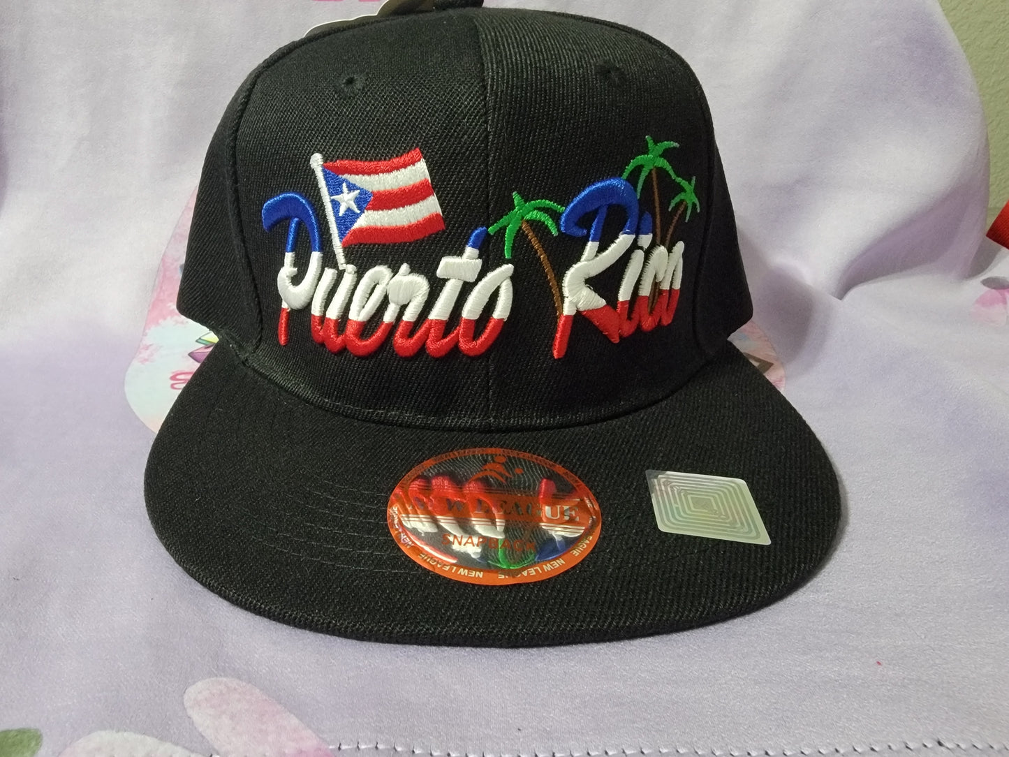 Puerto Rico Embroidered Caps