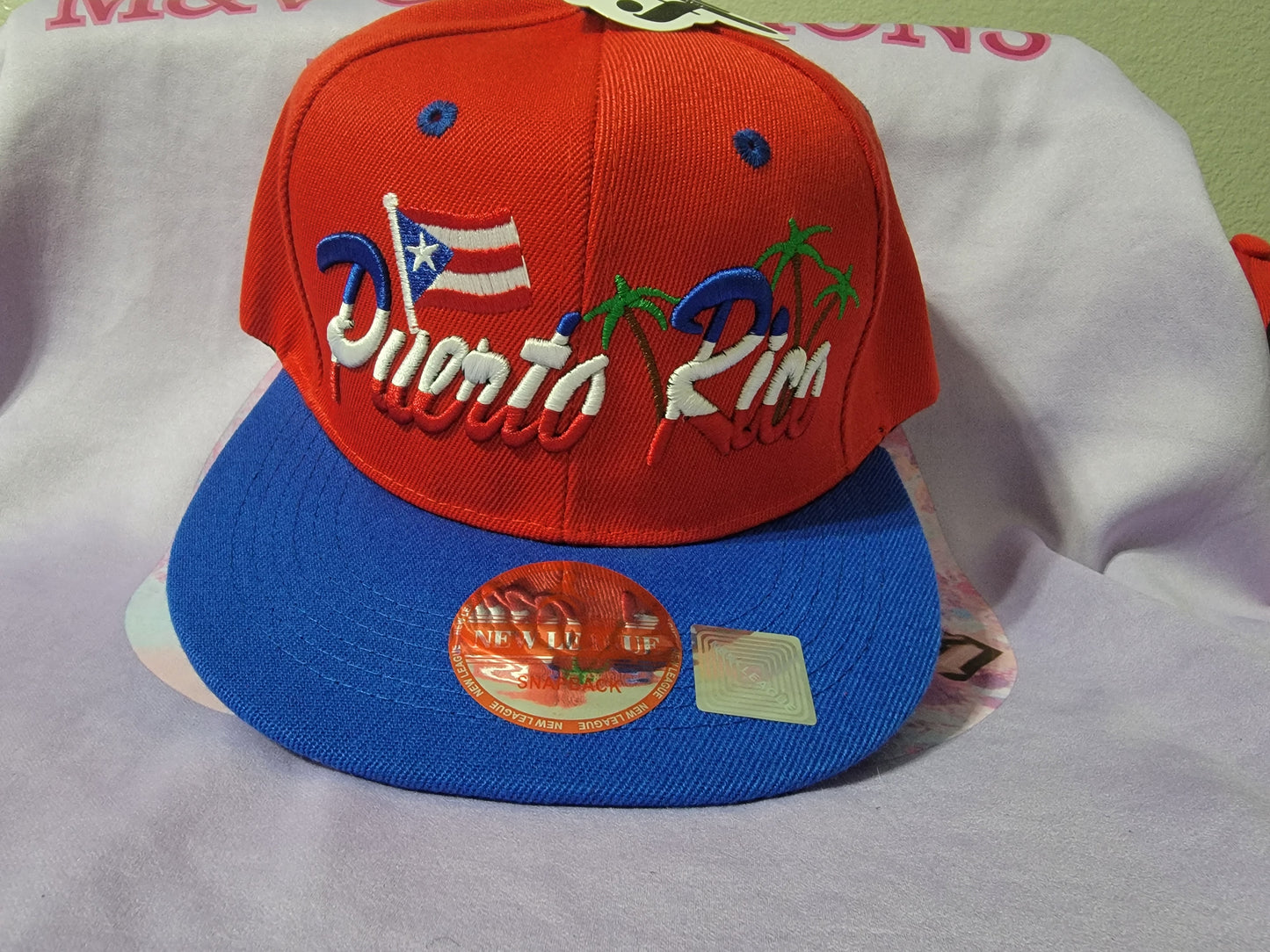 Puerto Rico Embroidered Caps