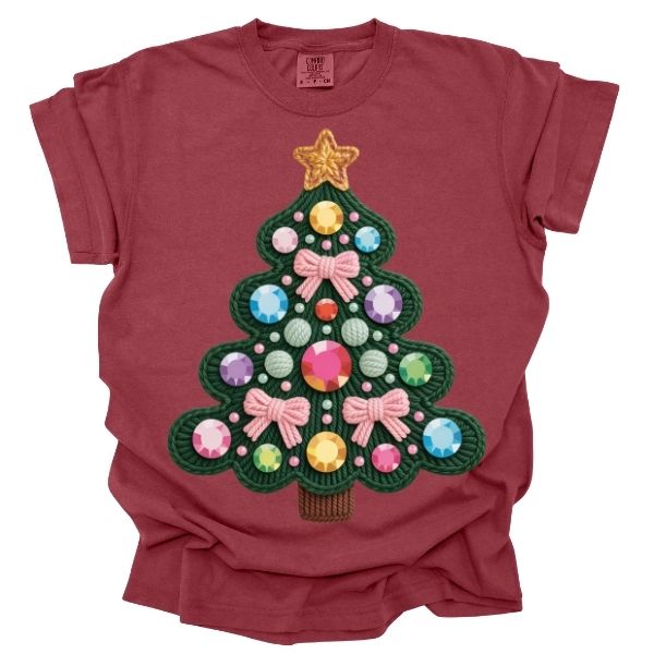 Christmas Tree Yarn effect