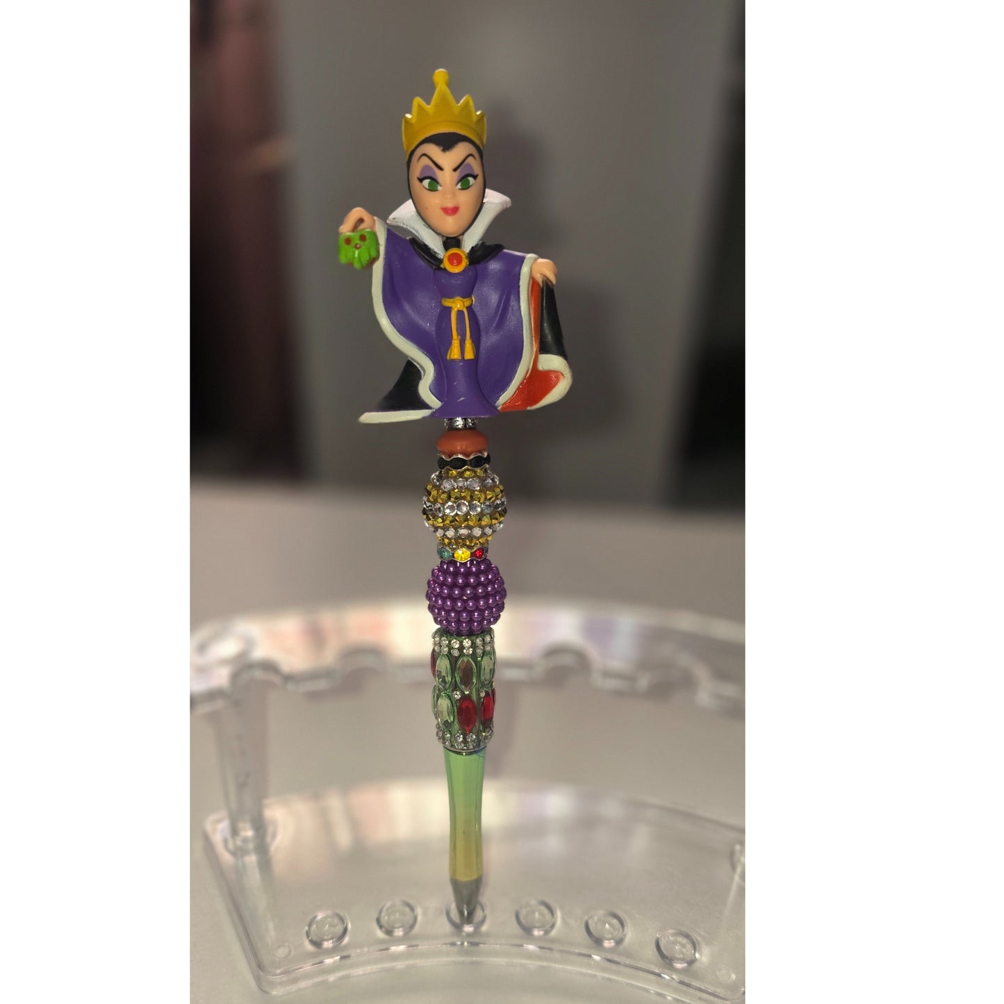 #109 Evil Queen Blinged Beaded pen