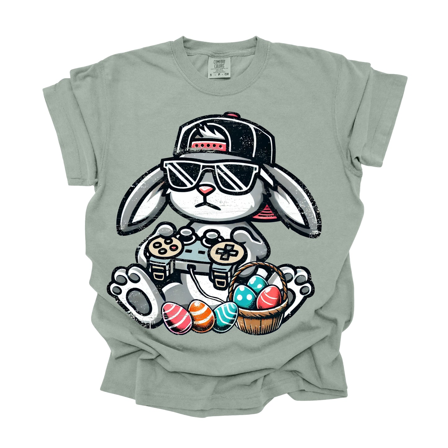Easter Rabbit-Playing-Game-Boy (DTF Transfer )