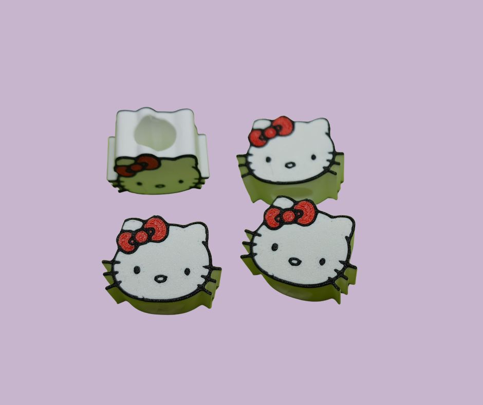 Hello Kitty 3D Straw topper