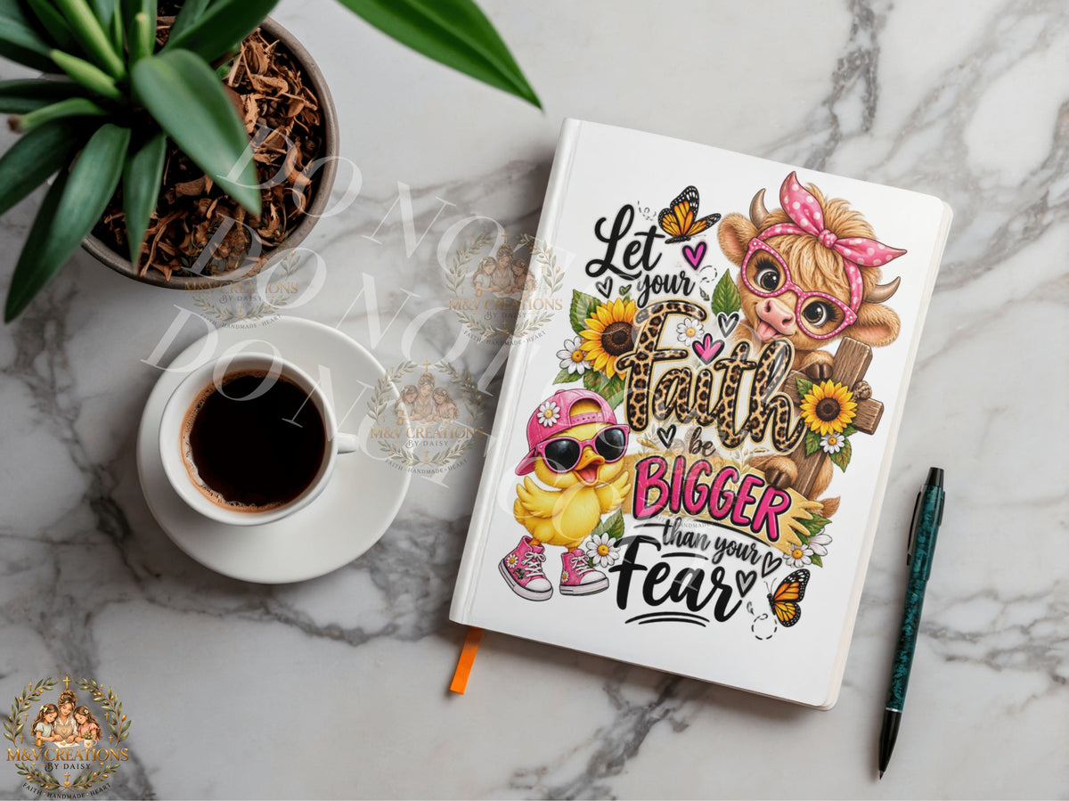 LET YOUR FAITH Journal Decal