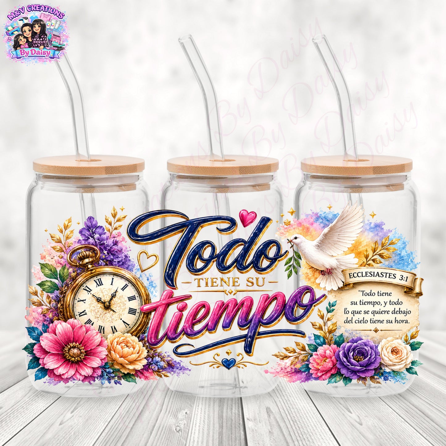 Todo Tiene Su Tiempo - UV DTF Cup Wrap