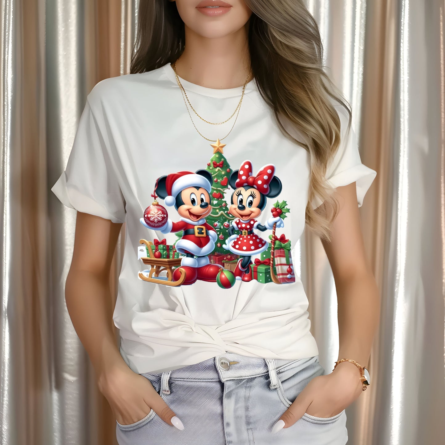 Mickey and Minnie DTF Transfer ONLY