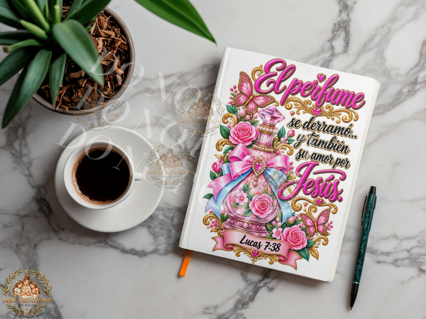 EL PERFUME SE DERRAMO Y TAMBIEN SU AMOR POR JESUS Journal Decal