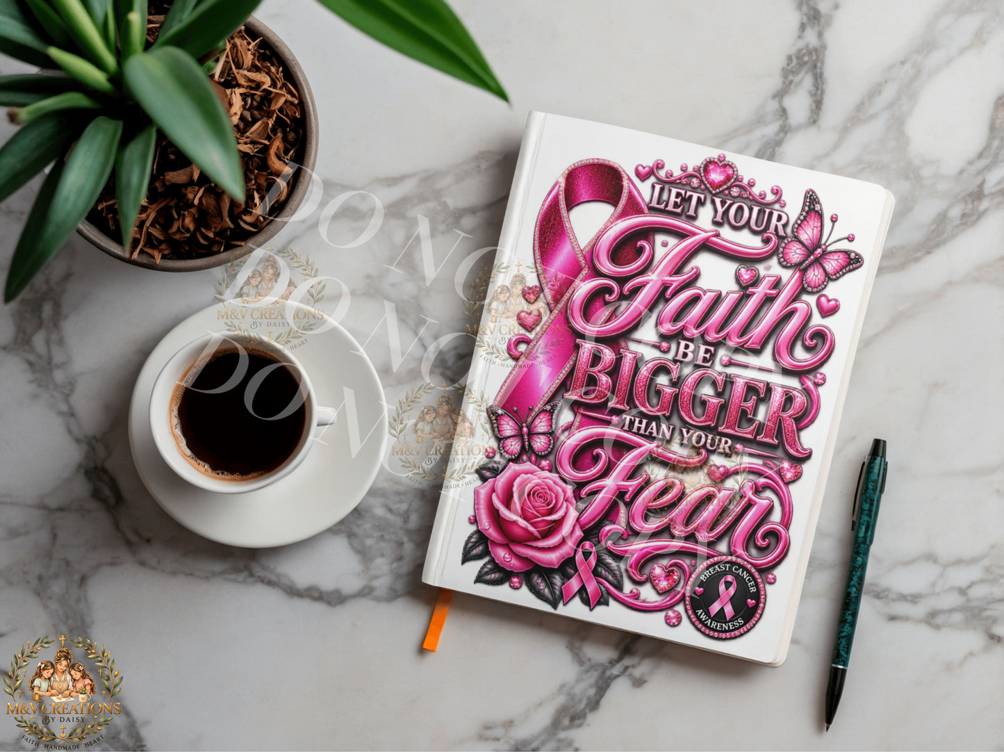 LET YOUR FAITH BE BIGGER THAN YOU FEAR Journal Decal