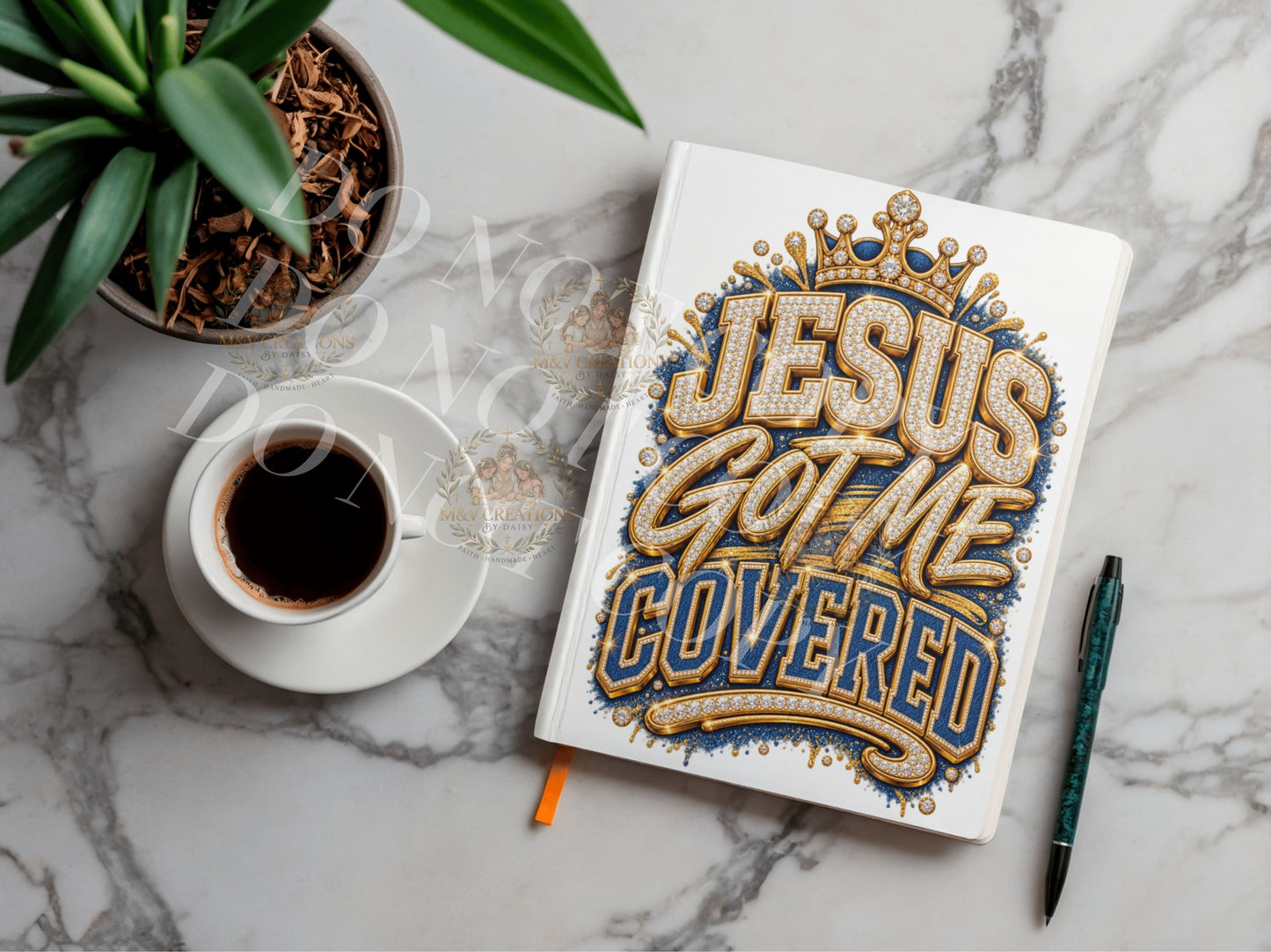JESUS GOT ME COVERED Journal Decal