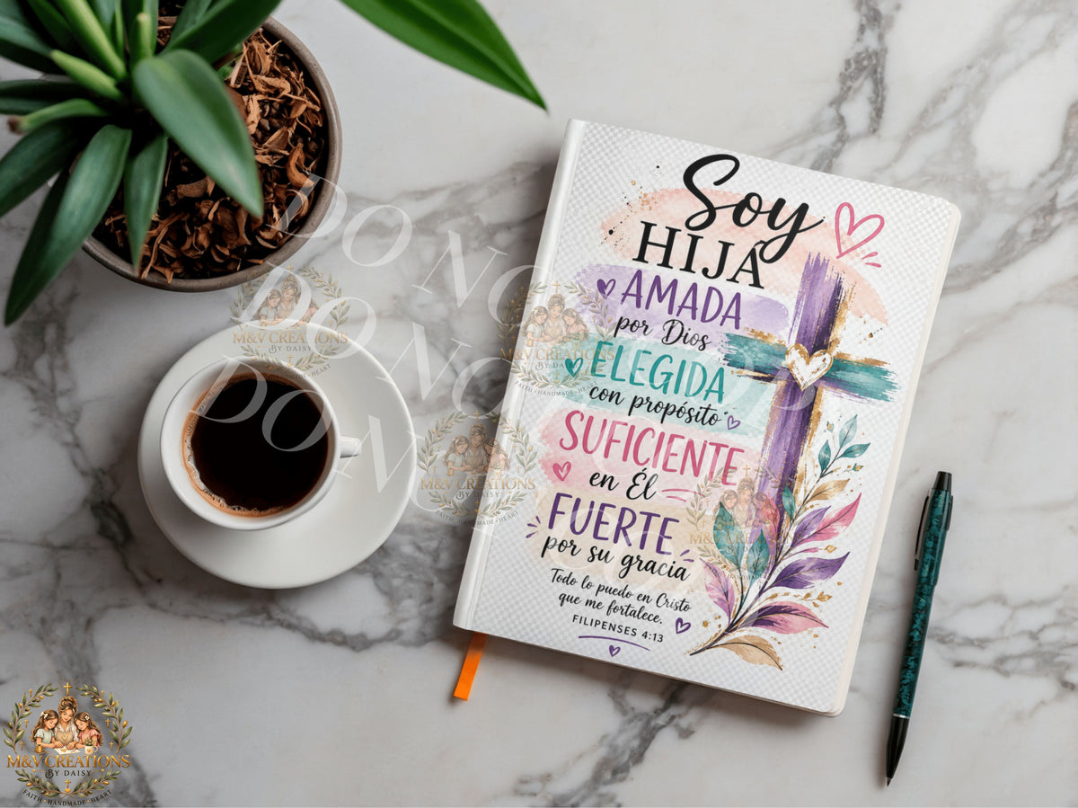 SOY HIJA AMADA POR DIOS Journal Decal