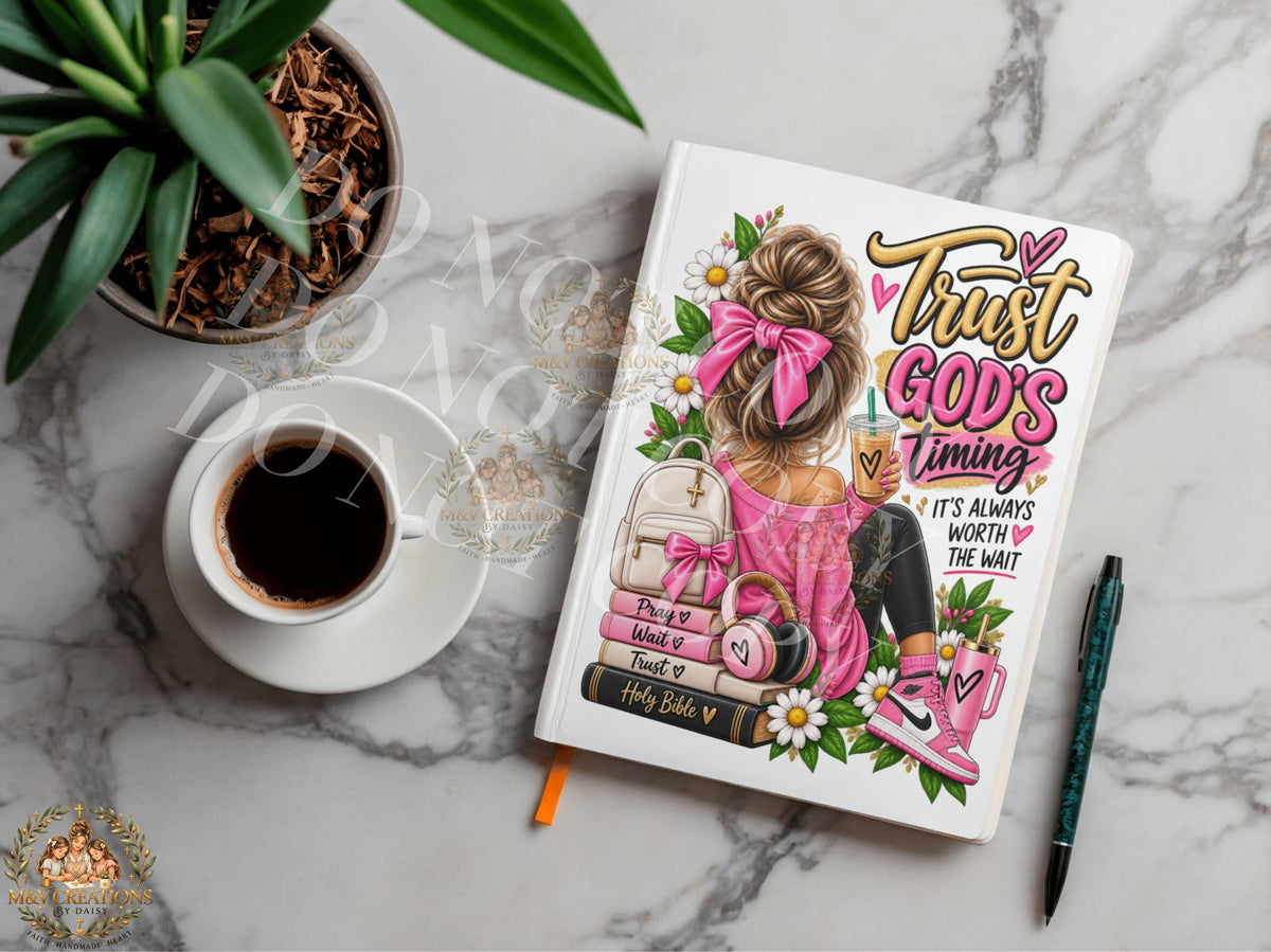 TRUST GOD'S TIMING Journal Decal