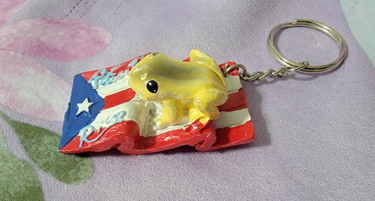Clay Coqui Coqui Keychain