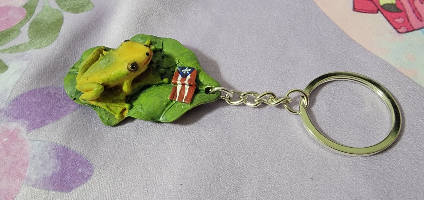 Clay Coqui Coqui Keychain