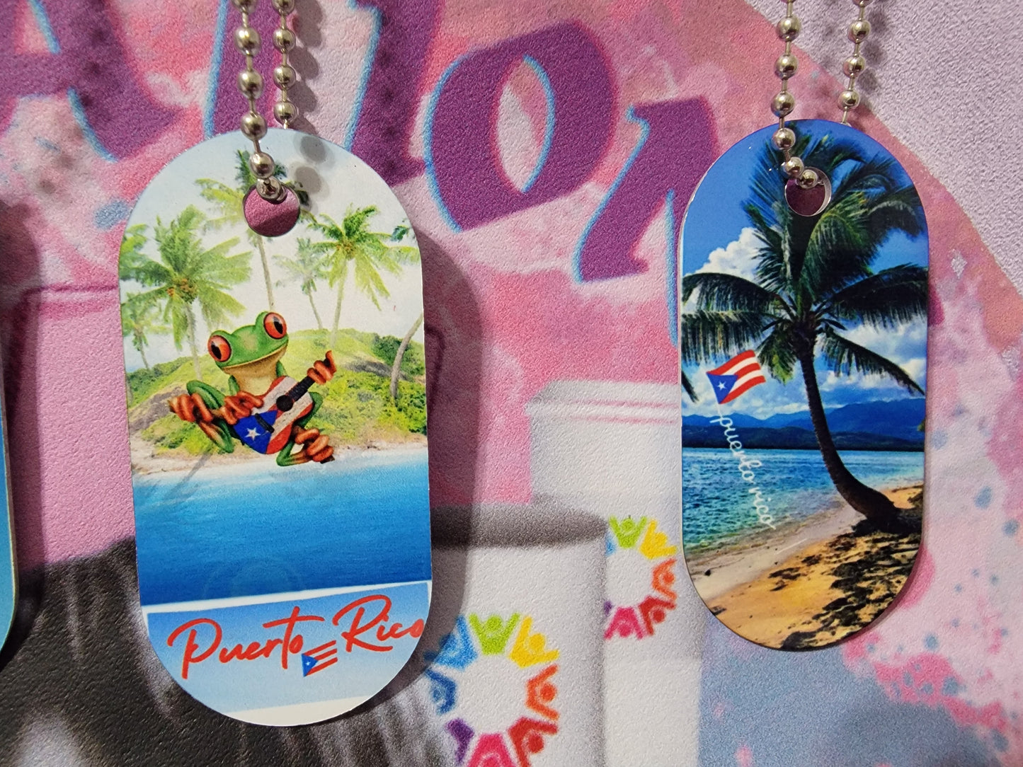 Custom Made Puerto Rico Dog Tags