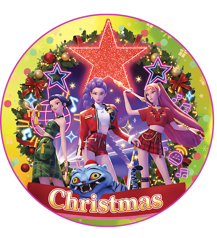 Ornament Decal #24 KPOP Christmas