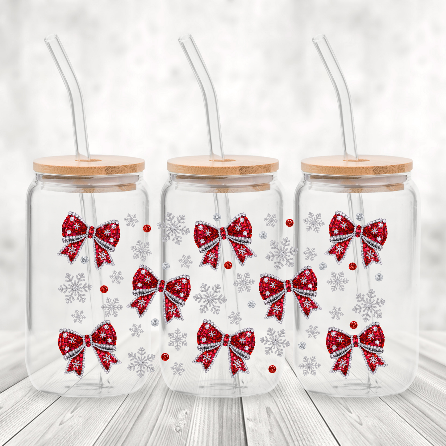 UV #124 Red Christmas Bows