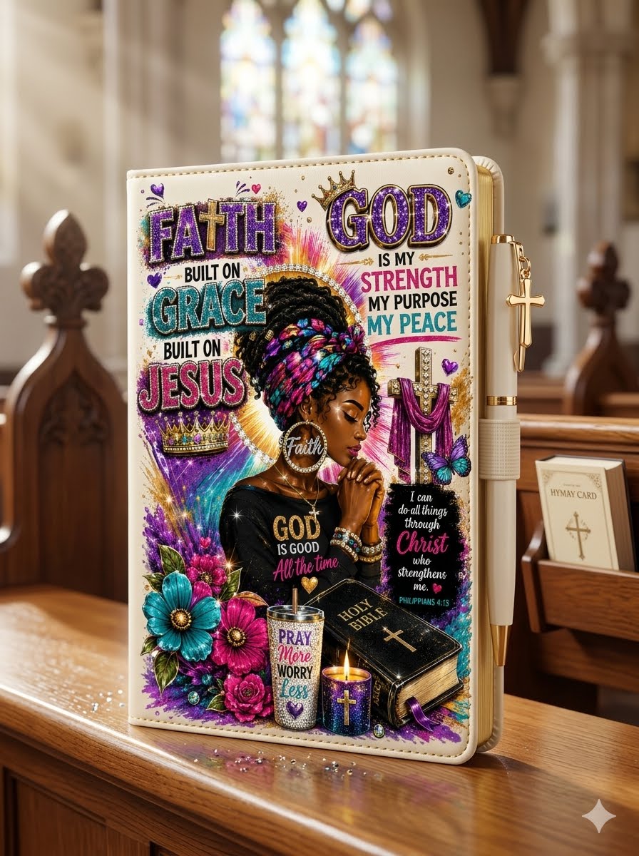 Built on Faith Built on Grace Built on Jesus Journal Decal