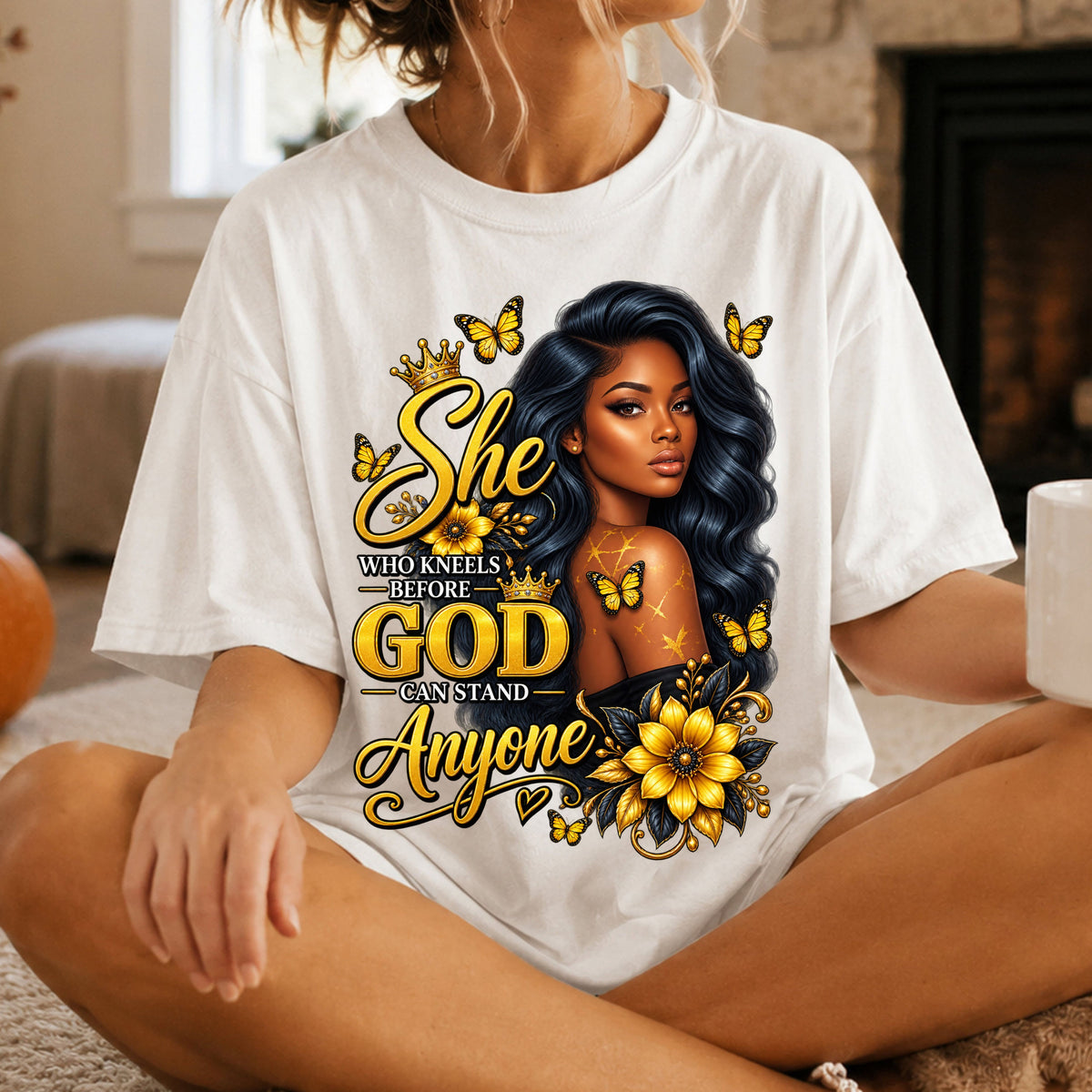 SHE WHO KNEELS BEFORE GOD shirt