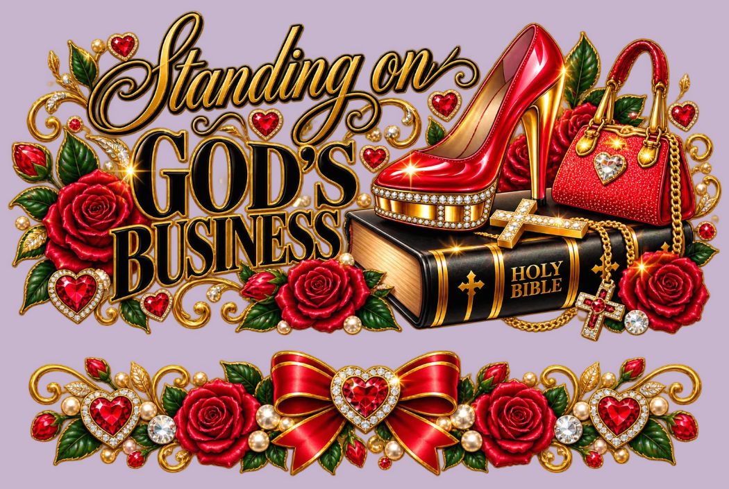 Standing On God's Business Mini Tumbler UV DTF Wrap for Chapstick Holder