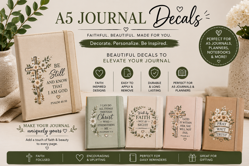 A5 Journal UV Decals