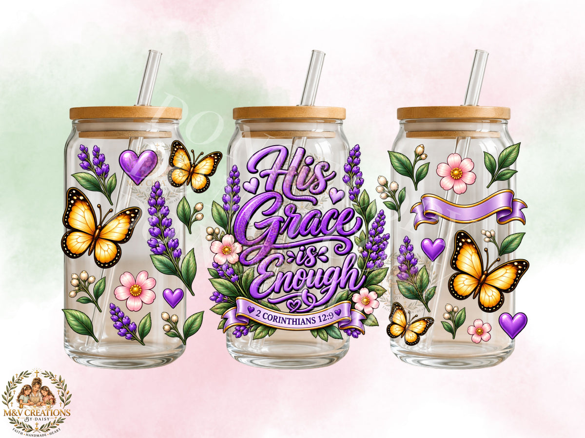 HIS GRACE IS ENOUGH  UVDTF CUP WRAP