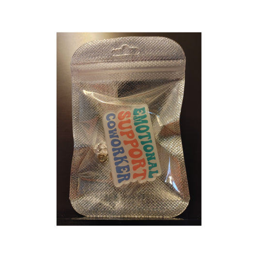 #109 Emotional Support Coworker Acrylic Retractable Badge Reels