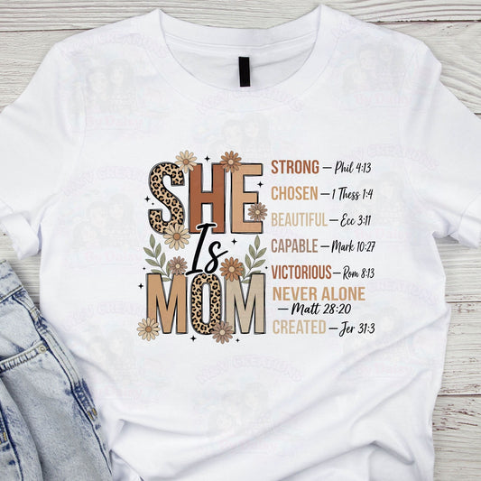 She Is MOM  DTF Transfer