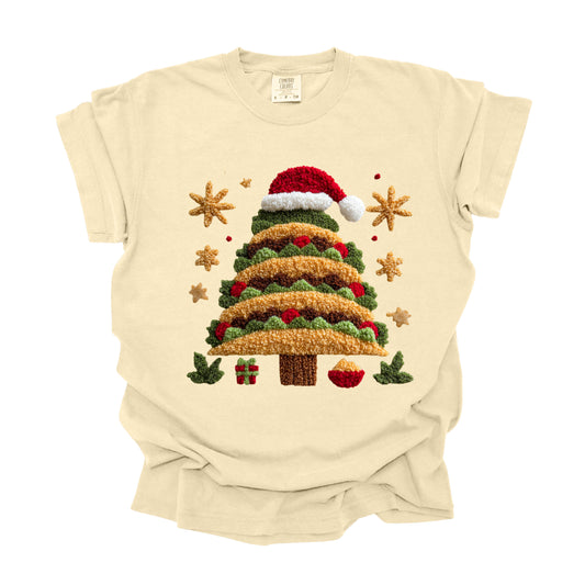 Faux Yarn Taco Christmas Tree