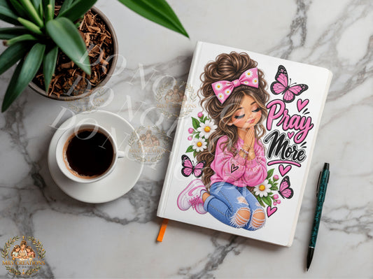 PRAY MORE     KIDS  Journal Decal