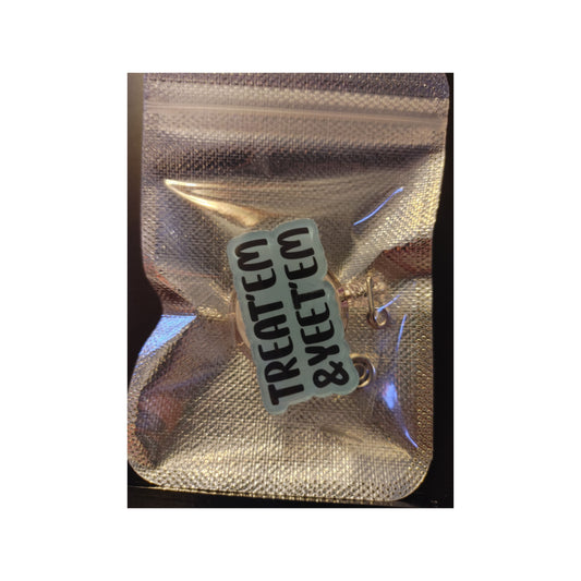 #111 Treat`em &Yeet`em Acrylic Retractable Badge Reels