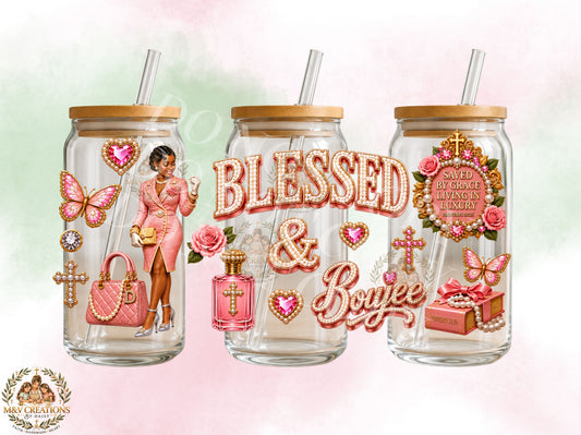 BLESSED & BOUJEE        UV DTF CUP WRAP