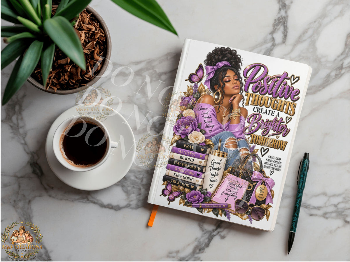 Positive Thoughts    Journal Decal