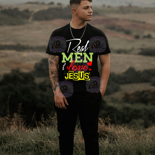 Real Men Love Jesus  DTF Transfer