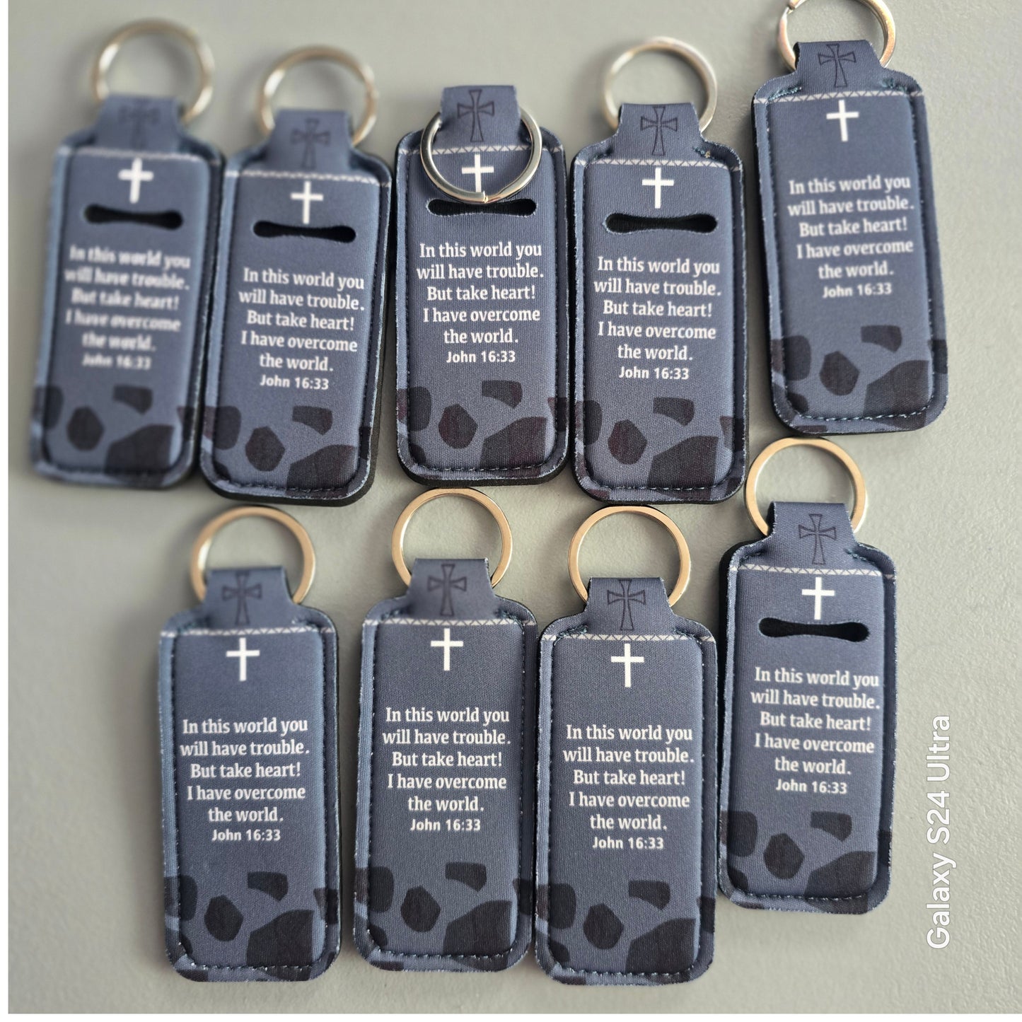 Scripture Chapstick Keychain Holder