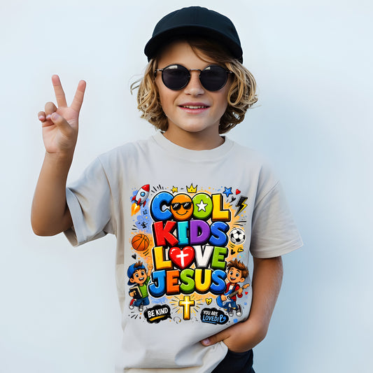 COOL Kids Love Jesus DTF Transfer ONLY
