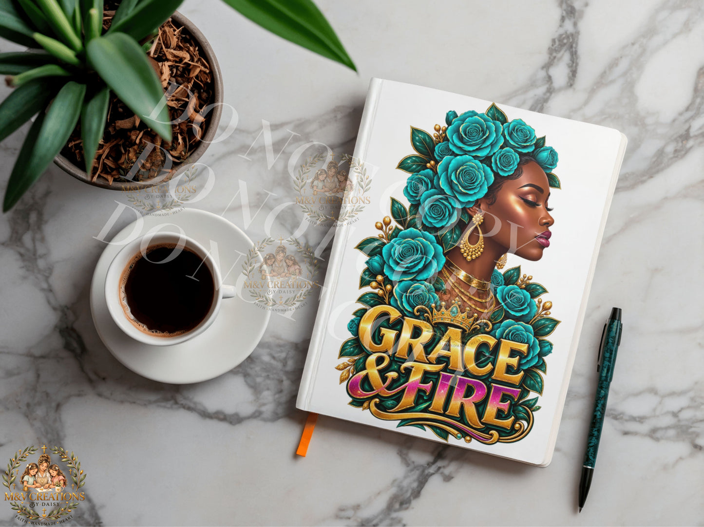 GRACE AND FIRE     Journal Decal