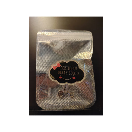 #125 Certified Black Cloud Acrylic Retractable Badge Reels