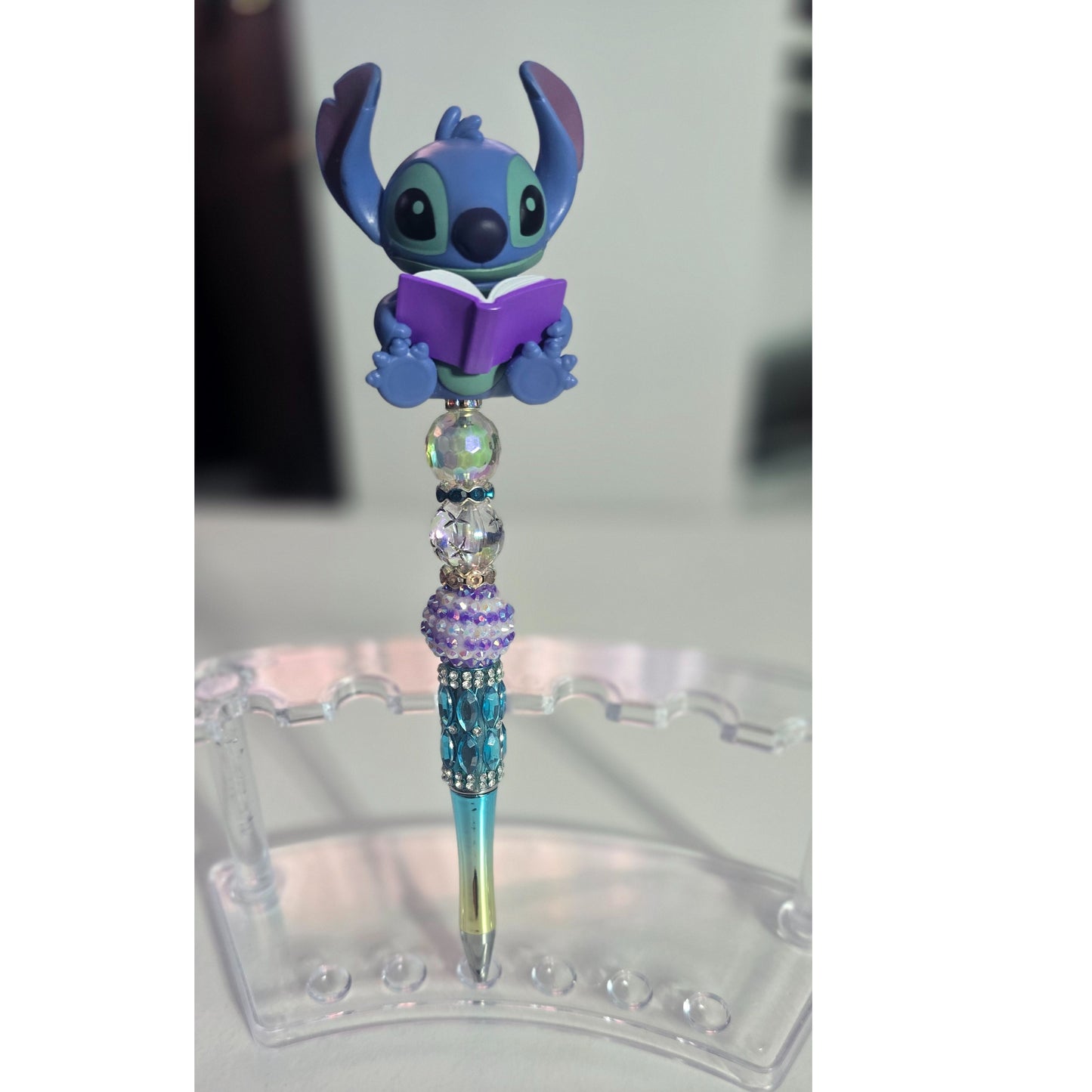 #106 reading Stitch Blinged Beaded Pen