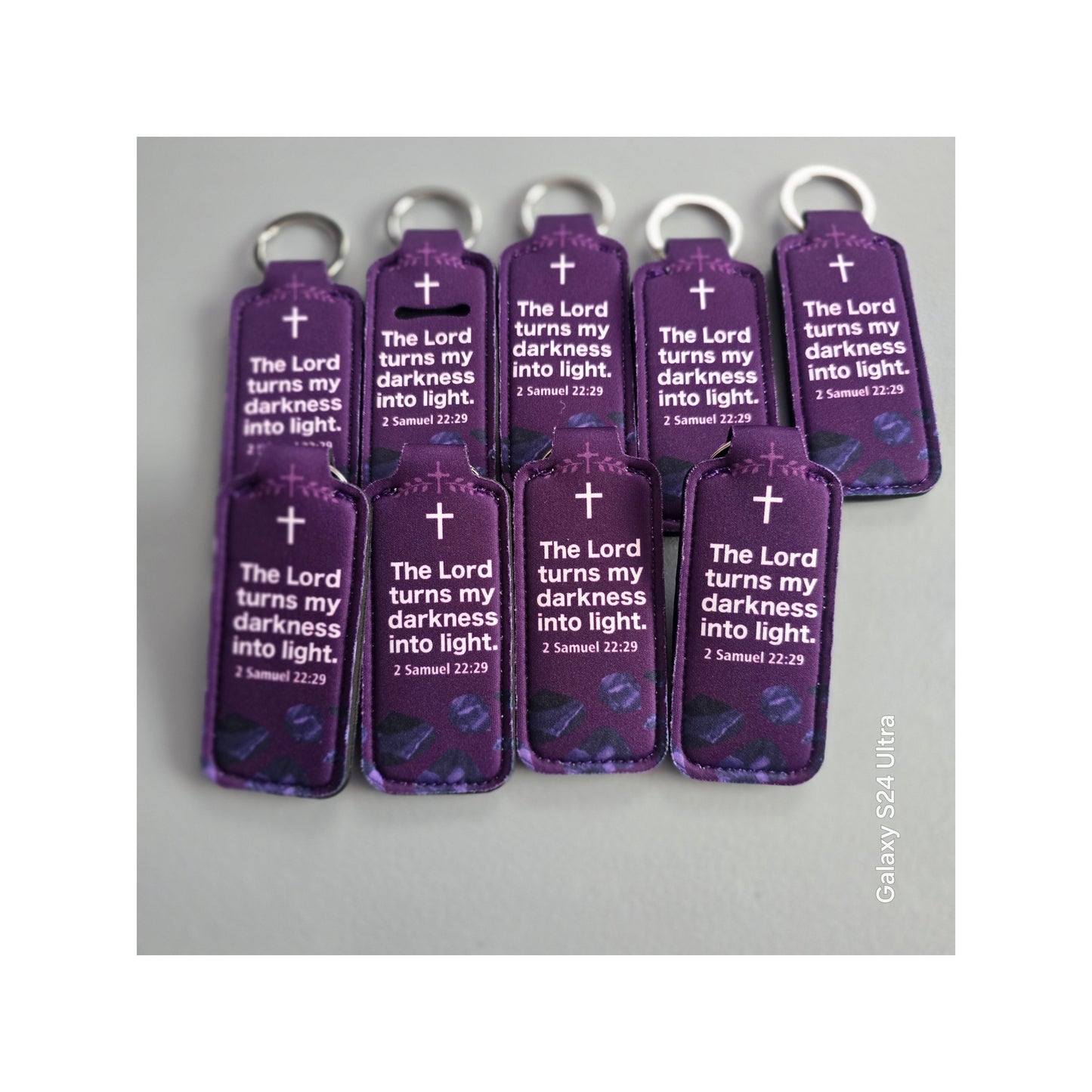 Scripture Chapstick Keychain Holder