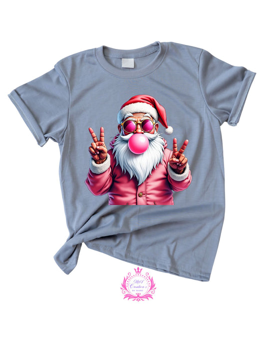 Peace Blow Santa-DTF TRANSFER