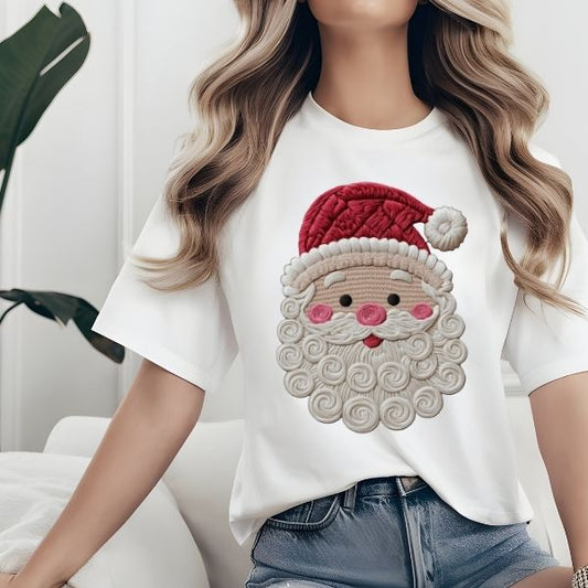 Faux Yarn Santa DTF TRANSFER