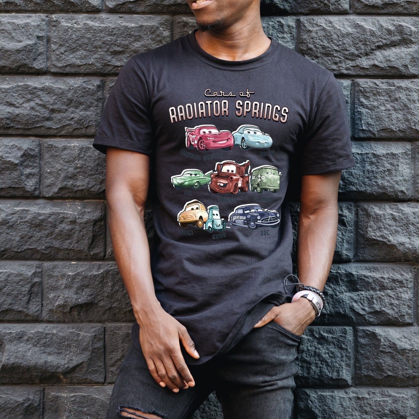 Cars Of Radiator Springs   DTF Transfer ONLY