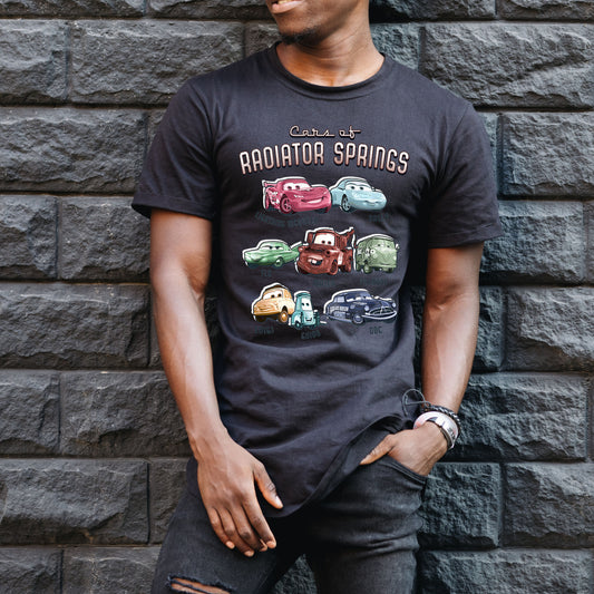 Cars Of Radiator Springs   DTF Transfer ONLY