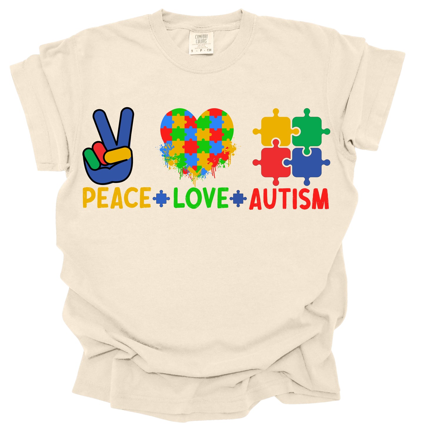 Peace Love Autism DTF TRANSFER