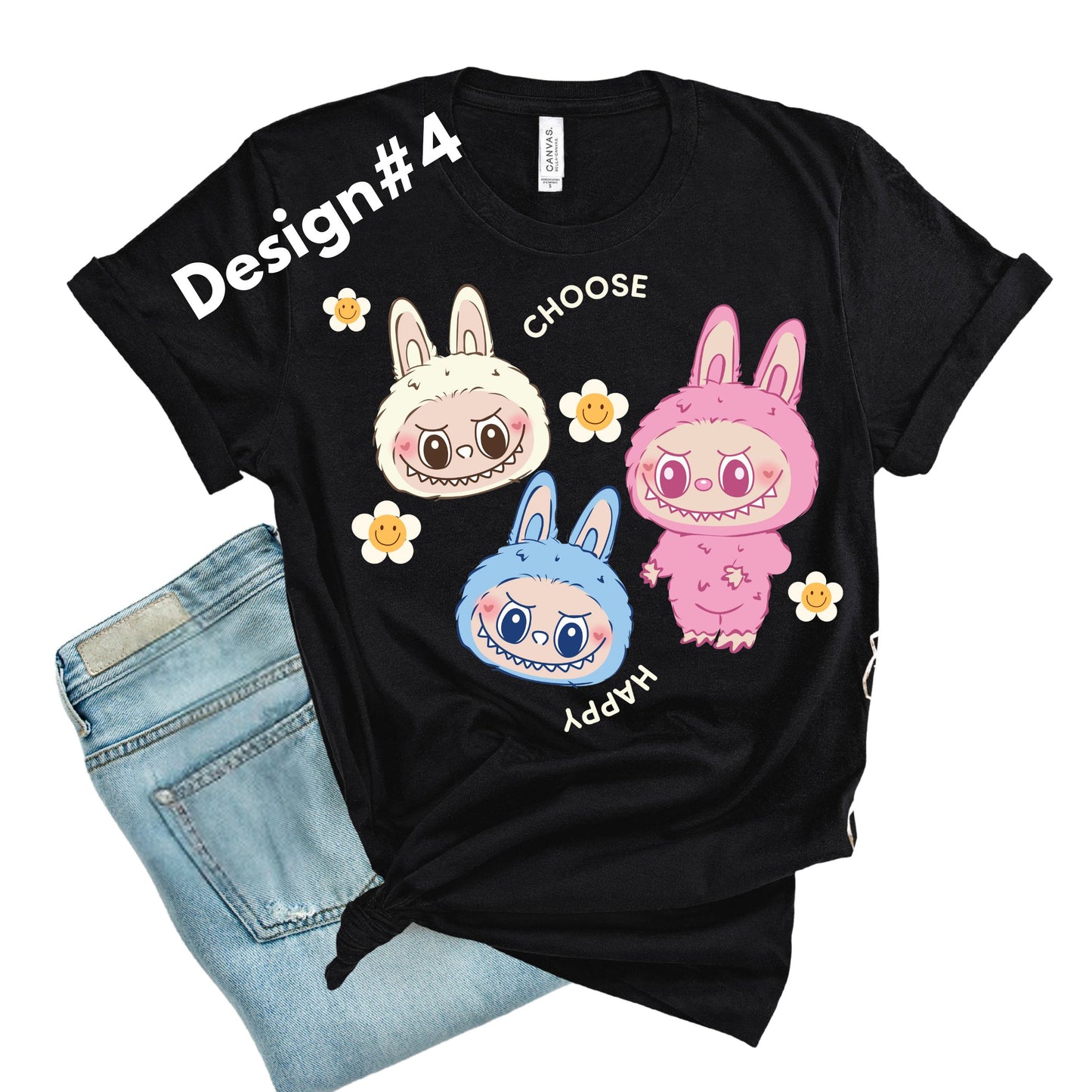 Labubu  T-Shirts   ADD DESIGN NUMBER IN NOTES AT CHECK OUT.